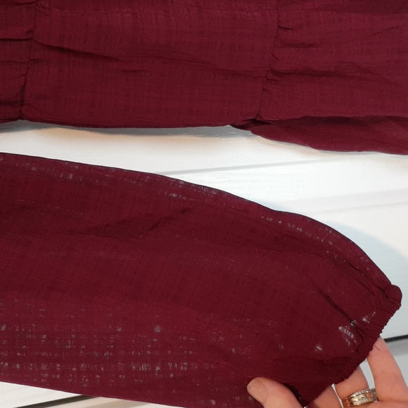 BNWT Glassons sz 12 maroon red long sleeve dress - Picture 3 of 10